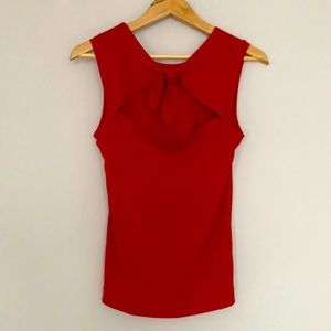 In Wear red camisole